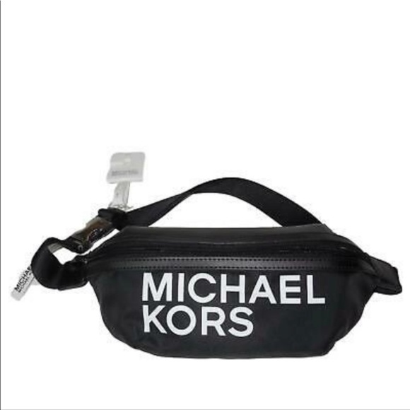 Michael Kors Nylon Unisex Belt Waist Bag Pouch in Black - Picture 1 of 6